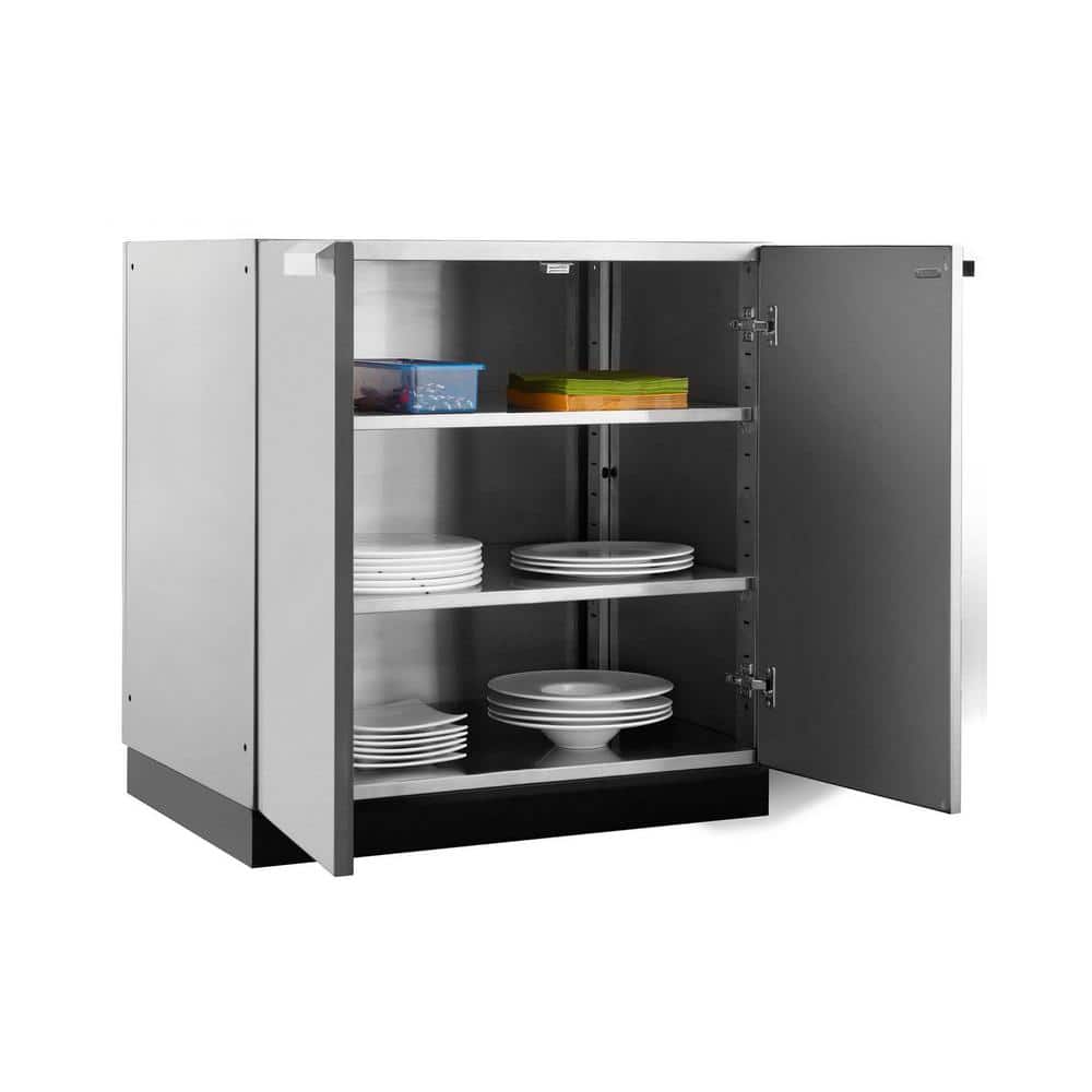 Stainless Steel Shaker Style Outdoor Kitchen Base Cabinet