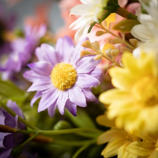 Artificial Daisy Flowers White Daisy Flowers Artificial,21 Head Fake  Daisies,Spring Wild Flower For Party Decor