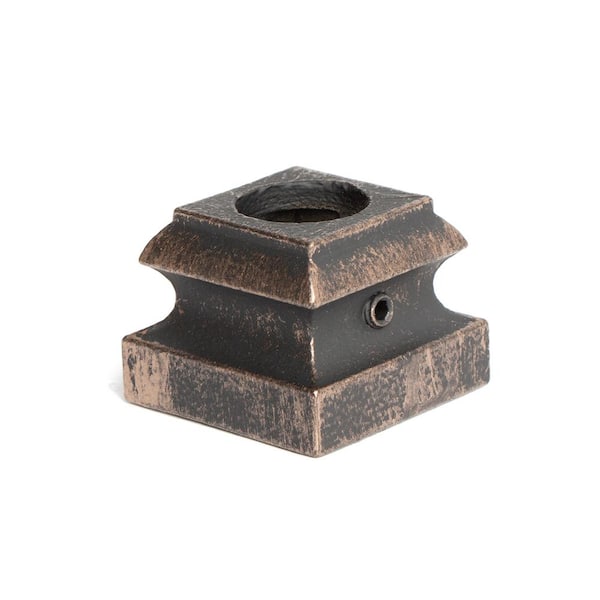 Oil Rubbed Bronze 16.3.50 Flat Base Shoes for 5/8 in. Round Monte Carlo Balusters