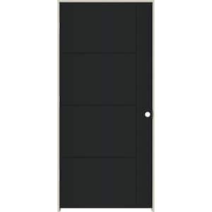 36 in. x 80 in. Right-Hand Solid Core Onyx Composite Single Prehung Interior Door