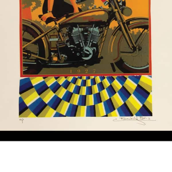 VENICE BEACH Collections Vintage Harley-Davidson Motorcyle Lady by