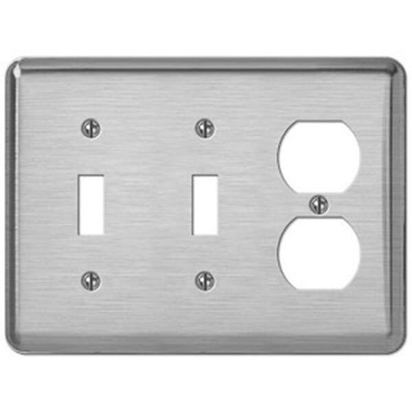 Creative Accents Chrome 3-Gang 2-Toggle/1-Duplex Wall Plate