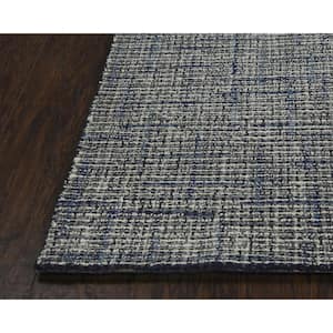 Zion Blue 7 ft. 6 in. x 9 ft. 6 in. Solid Area Rug