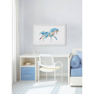 30 in. H x 45 in. W "Painted Unicorn" by Marmont Hill Framed Printed Wall Art