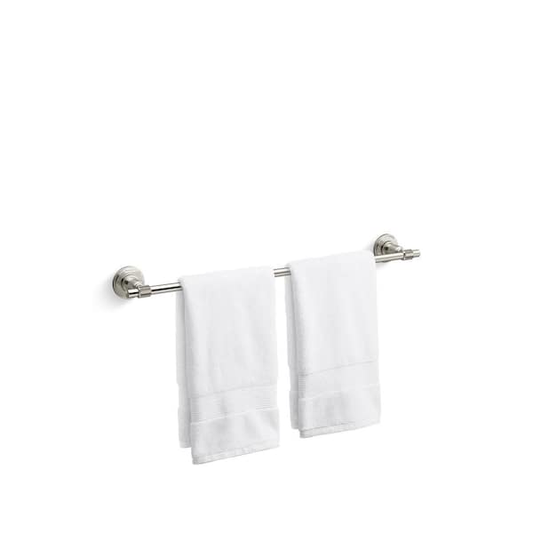 Torrington 24 in. Wall Mounted Single Towel Bar in Vibrant Polished Nickel