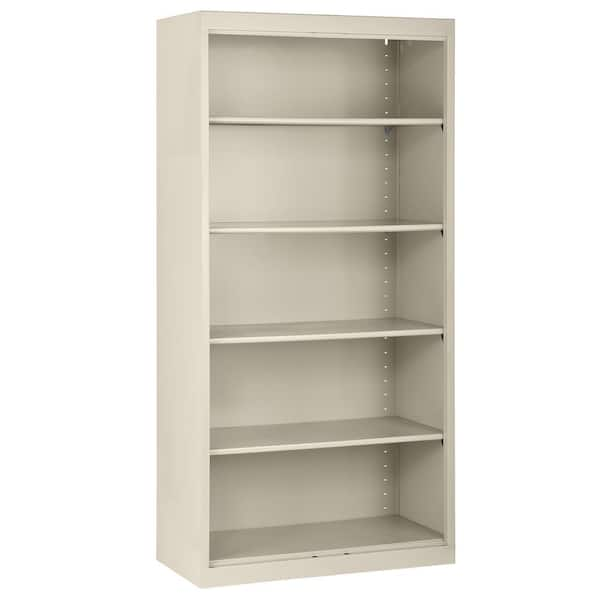 Sandusky Welded 72 in. Tall Putty Metal Standard Bookcase