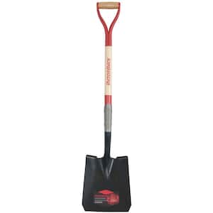 23.5 in. Wood D-Handle Square Point Shovel