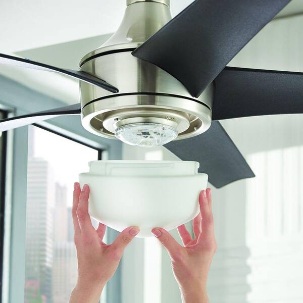 Home Decorators Tuxford 44 in LED Indoor Brushed Nickel Ceiling Fan 