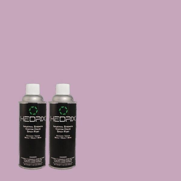 Hedrix 11 oz. Match of 660D-4 Lilac Rose Gloss Custom Spray Paint (2-Pack)