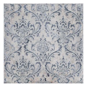 Milano Decor Daman Azul 7-7/8 in. x 7-7/8 in. Ceramic Wall Take Home Tile Sample