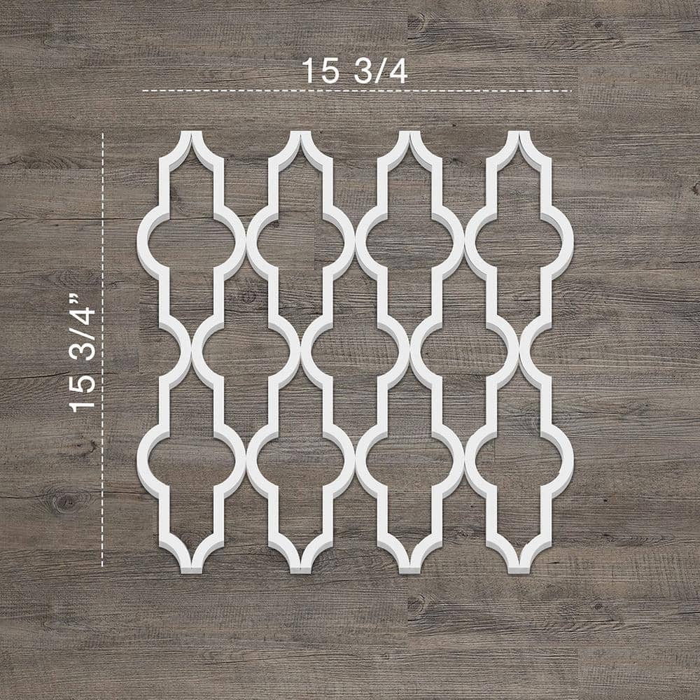 Medium Gray PVC Decorative Fretwork Wall Panels