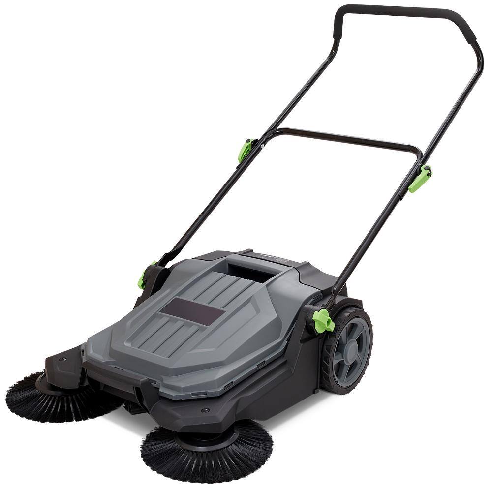 Walk-Behind Hand Push Floor Sweeper, 25.6 in Manual Non-Electric with 5-Gallon Waste Container, Adjustable Handle price history on PriceWatchPro