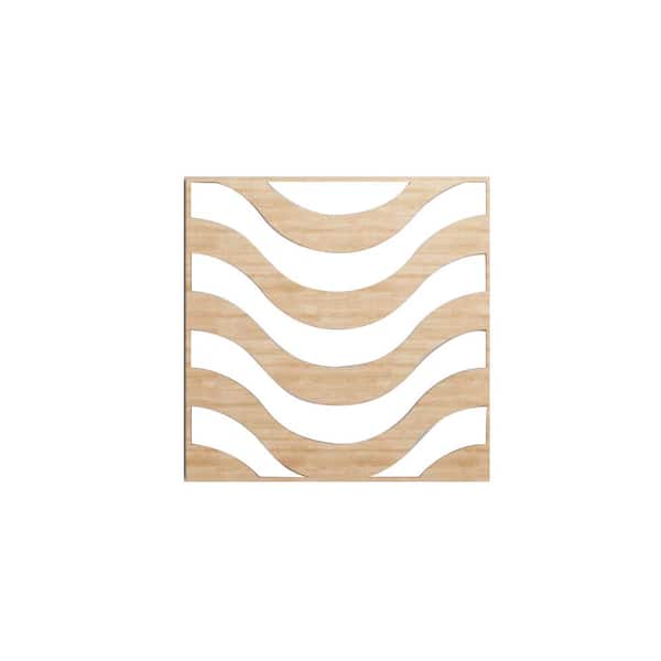 Ekena Millwork 7-3/8 in. x 7-3/8 in. x 1/4 in. Alder Extra Small Parker Decorative Fretwork Wood Wall Panels (50-Pack)