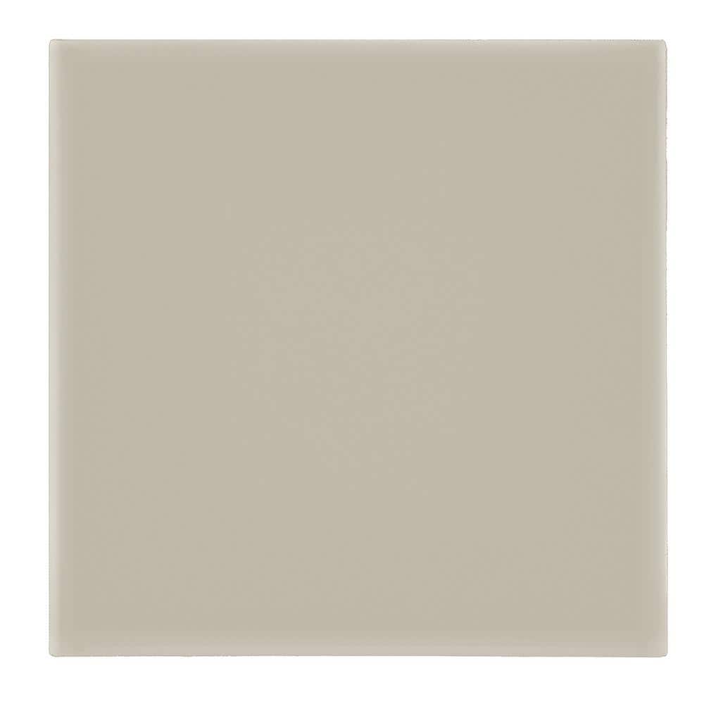 Restore Natural Gray Glossy 6 in. x 6 in. Glazed Ceramic Wall Tile (12.5 sq