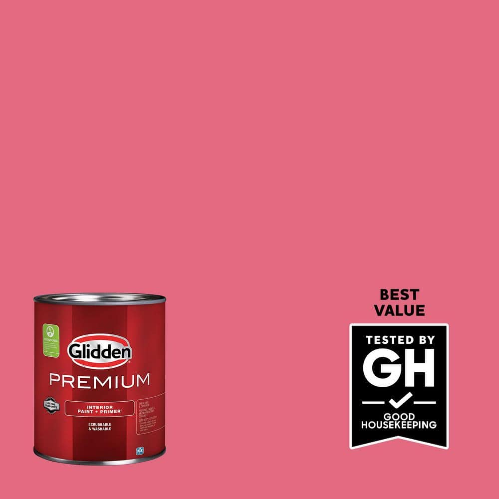 Glidden Premium 1 qt. PPG1184-5 Cherry Brandy Flat Interior Latex