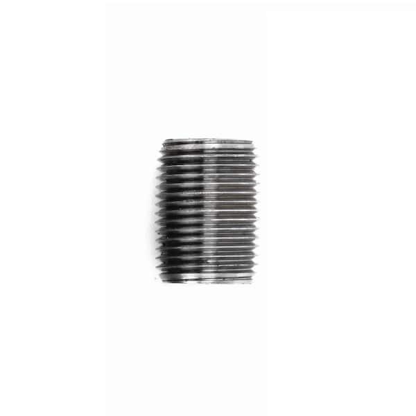 STZ 1/2 in. x Close Black Steel Nipple