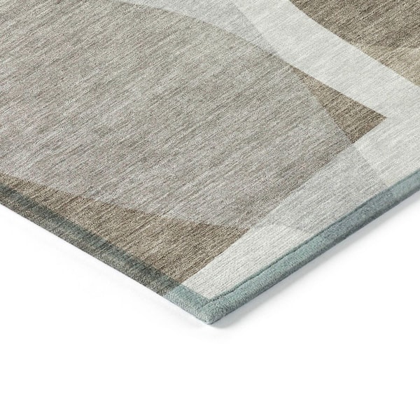 Chantille Machine Washable Indoor/Outdoor Abstract ACN2121 Taupe 2 ft. 3 in. x 7 ft. 6 in. Runner Rug