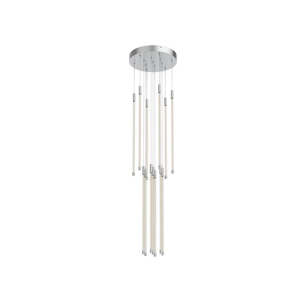 Stella 26.75" Chrome Alabaster Contemporary Table Lamp