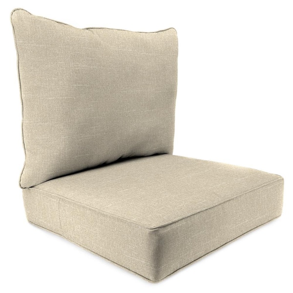 Jordan Manufacturing 24 in. x 46.5 in. W x + 6 in. T Outdoor Deep Seat Chair Cushion Set in Tory Bisque