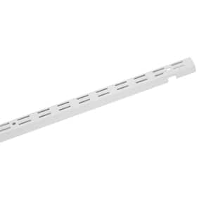 ShelfTrack 60 in. L White Standard Support Bracket Shelf Track
