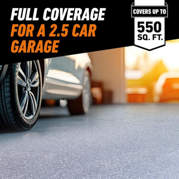 2 Gal. Gray High-Gloss 2-Part Epoxy Interior Concrete Basement and Garage Floor Paint