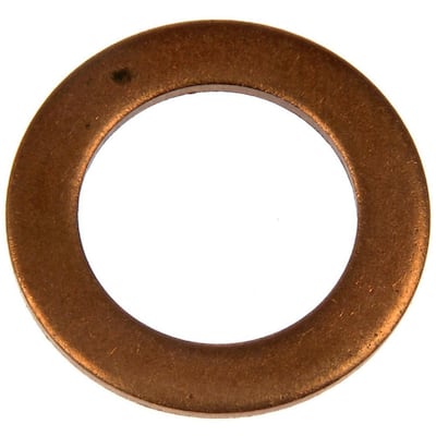 Copper Drain Plug Gasket, Fits 1/2Do, M14, M14 So (3-pack)