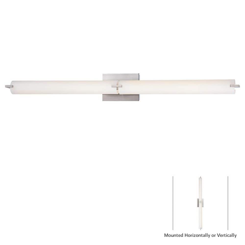 George Kovacs Tube 40-Watt Brushed Nickel Integrated LED Bath