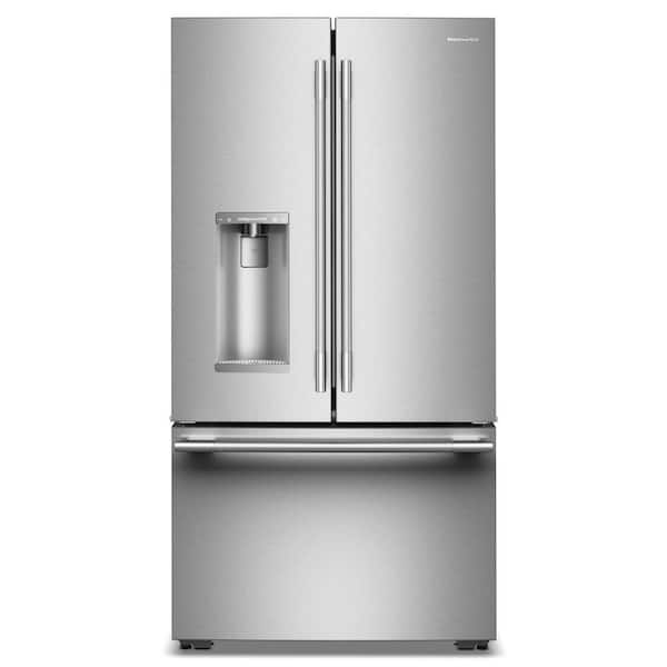 36 in. 23.1 cu. ft. Counter-Depth French Door Refrigerator in PrintShield Stainless with Intelligent Auto Fill