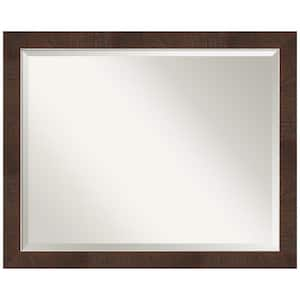 Wildwood Brown Narrow 31.25 in. H x 25.25 in. W Framed Wall Mirror