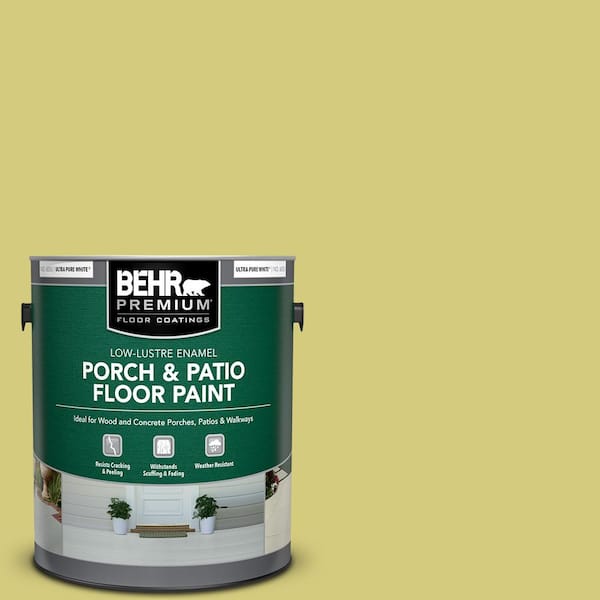 BEHR PREMIUM 1 gal. #P350-4 Spring Grass Low-Lustre Enamel Interior/Exterior Porch and Patio Floor Paint