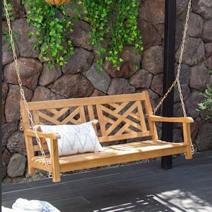 Rocca Teak Wood Porch Swing