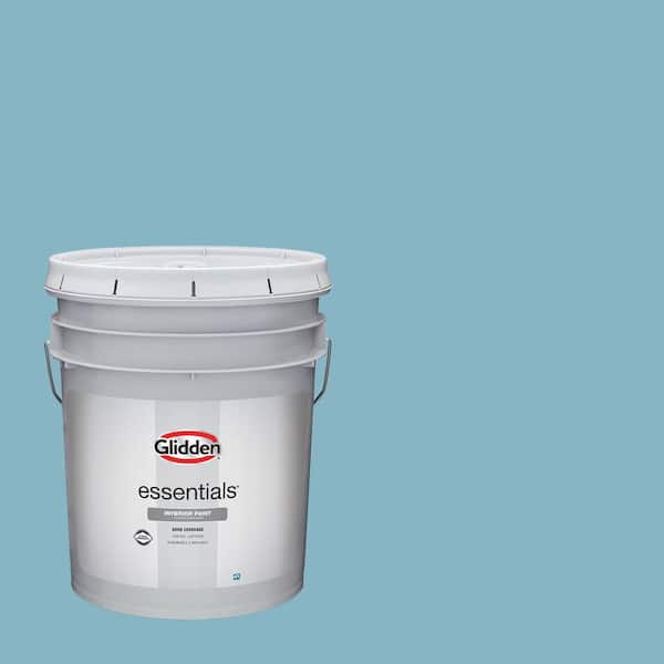 Glidden Essentials 5 gal. PPG1151-4 Crystal Lake Flat Interior