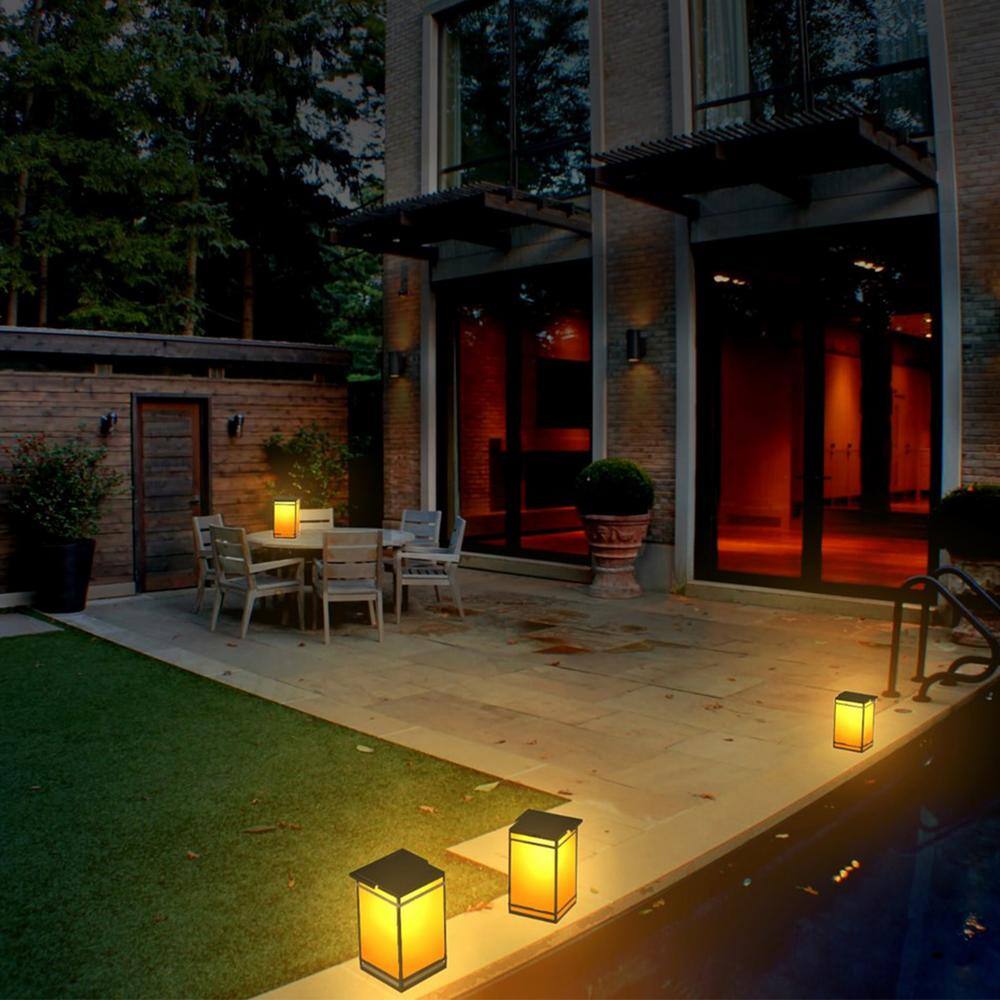 Solar-Powered LED Dusk to Dawn Portable Outdoor Lantern