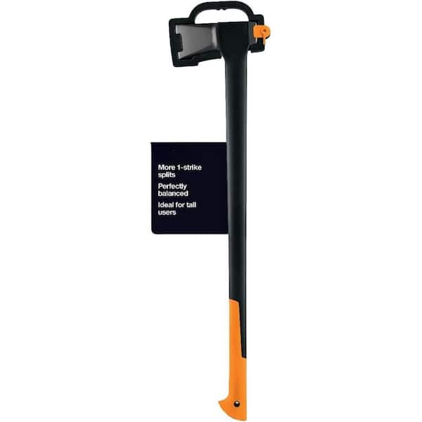6 lb. Axe with 36 in. Wood Handle, Shock-Absorbing Handle, X27 Super Wood Splitting Axe for Medium to Large Size Logs