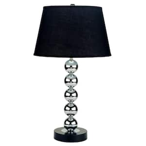 30 in. Metal Table Lamp in Black