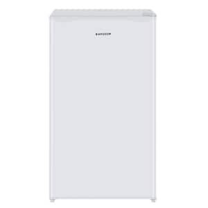 18.7 in. 3.2 cu.ft. Mini Refrigerator in White with Reversible Single Door, Energy Saving, Low Noise