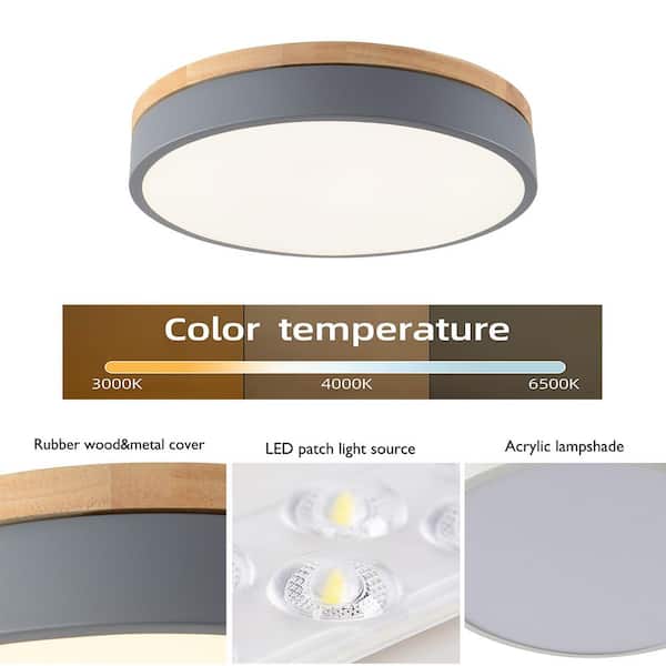 Olika LED CEILING LIGHT BL | unico ウニコ Unicozin Dimmable Ceiling Light with Remote Control, 8.7Inch