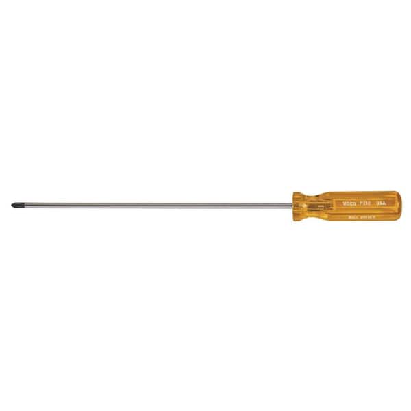 Klein Tools #2 Profilated Phillips Head Screwdriver with 12 in. Round Shank