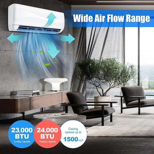 18,000 BTU Portable Air Conditioner Cools 1280 Sq. Ft. with 5 Operation Modes in White