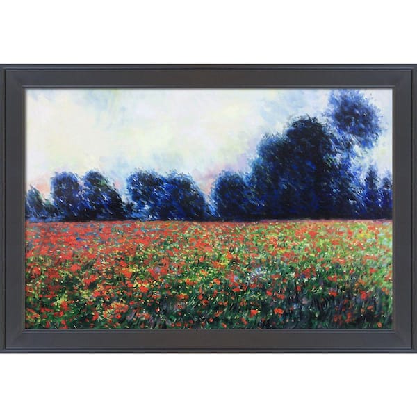 LA PASTICHE Poppies at Giverny by Claude Monet Gallery Black Framed ...