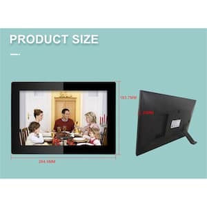 10.1 in. Smart WiFi Digital Photo Frame 1280 x 800 IPS LCD Touch Screen, Auto-Rotate, 32 GB storage