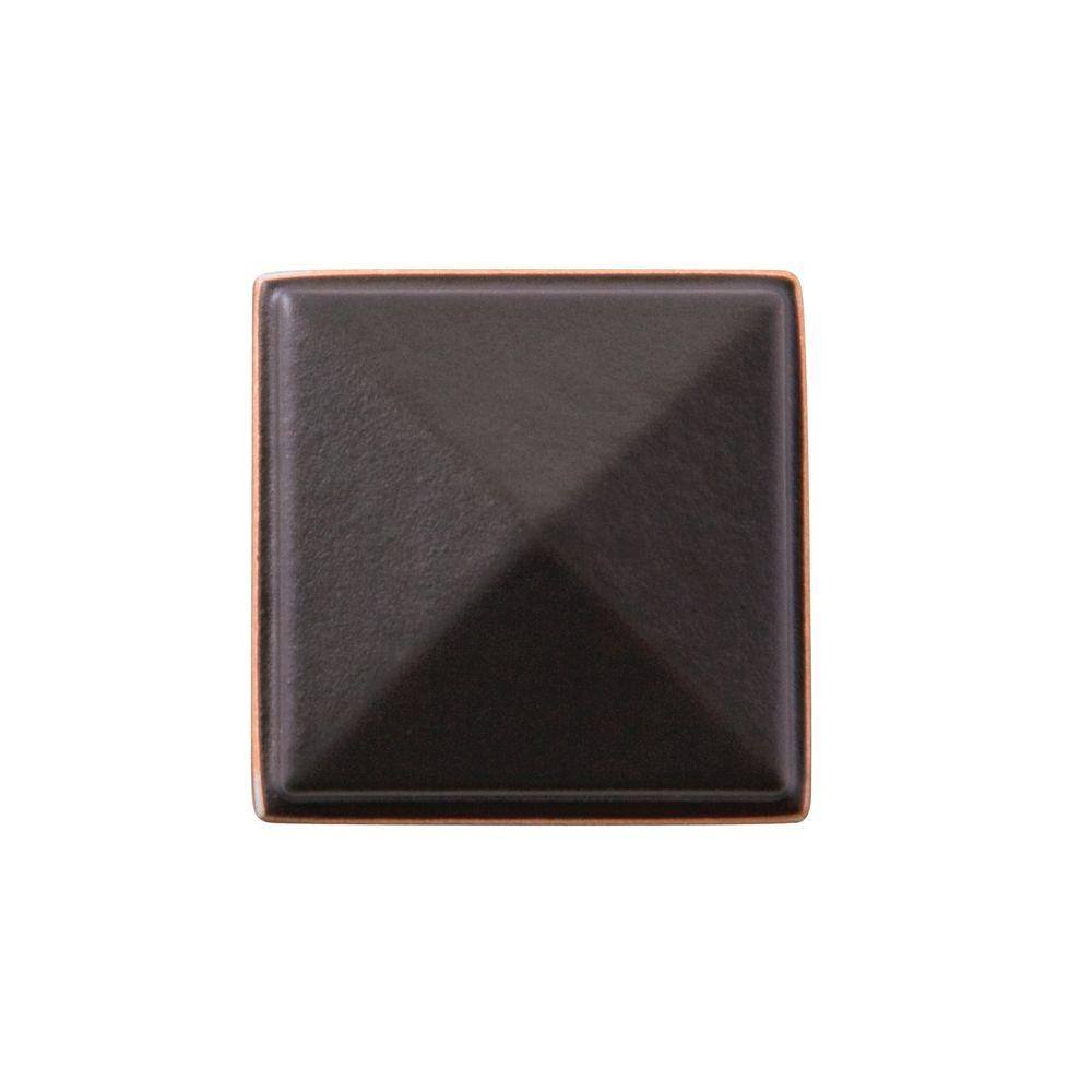 Oil-Rubbed Bronze Square Pyramid Cabinet Knob