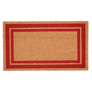 Red Border Doormat 24" x 36"