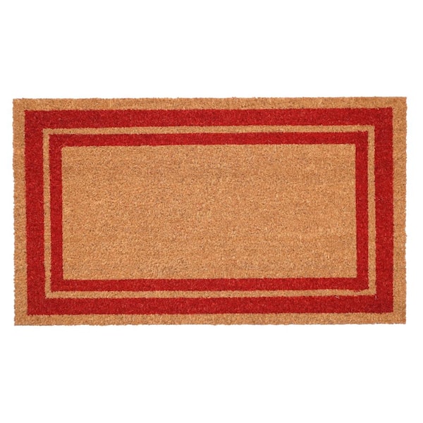 Calloway Mills Red Border Doormat 24" x 36"