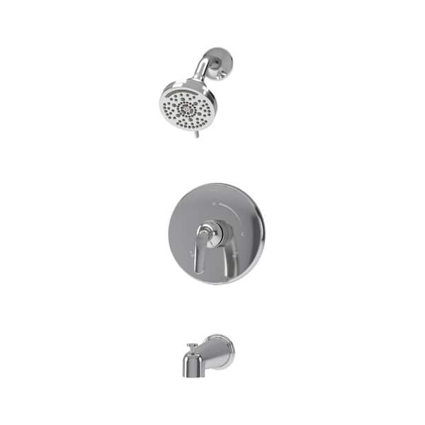 Symmons Elm Single Handle Wall Mounted Tub and Shower Trim Kit with Diverter Lever in Polished Chrome (Valve Not Included)