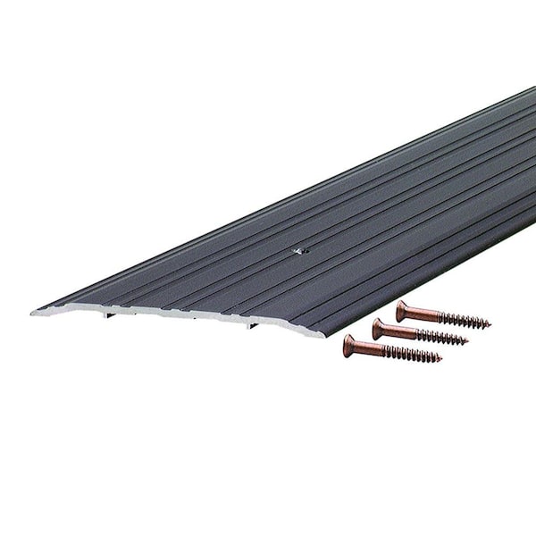 Fluted Saddle 5 in. x 93 in. Bronze Aluminum Commercial Threshold