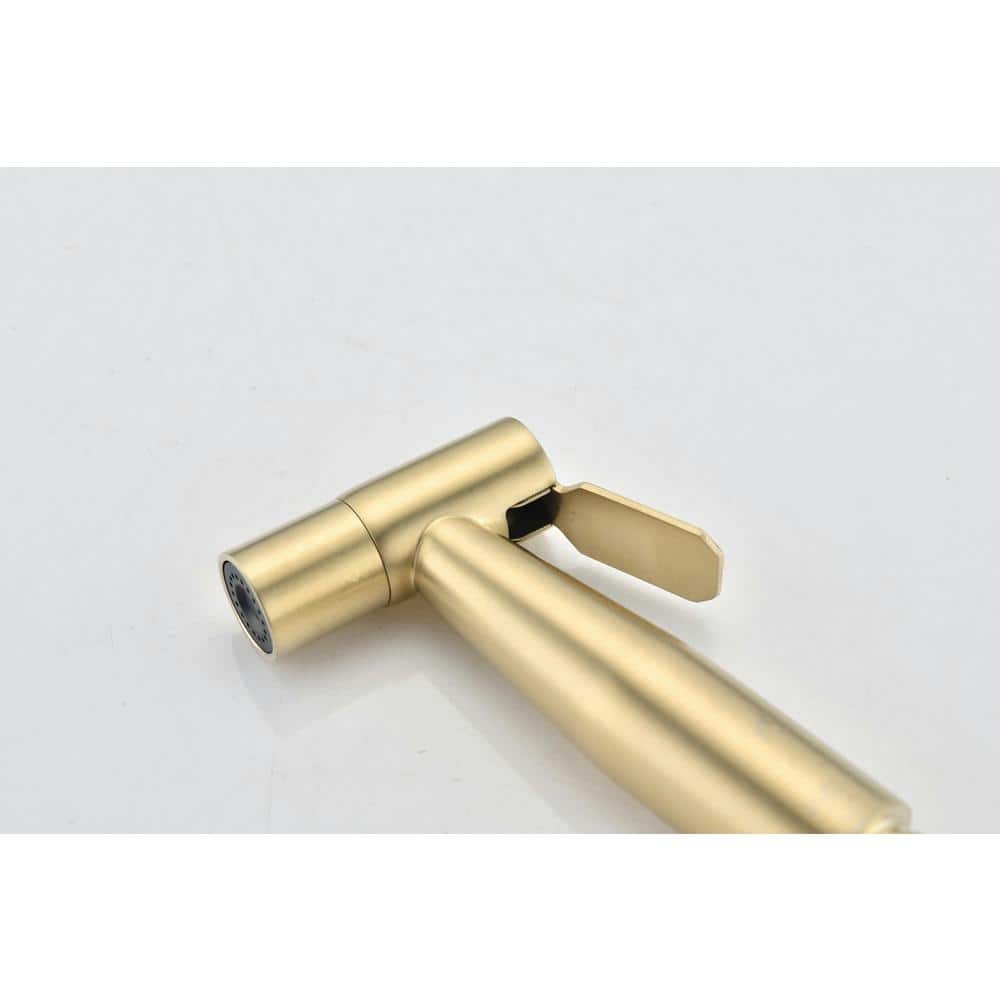 Brushed Gold Handheld Bidet Sprayer with Pressure Control