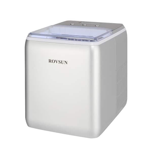 Winado 44 lb. Portable Countertop Ice Maker in Silver with Display