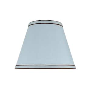 9 in. x 7 in. Light Blue Hardback Empire Lamp Shade