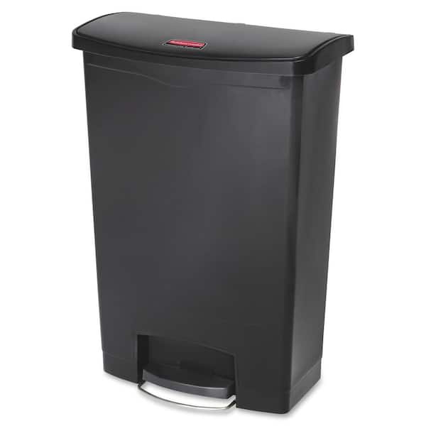 32.5 in. H x 13.9 in. W 24 Gal. Black Front Step Can